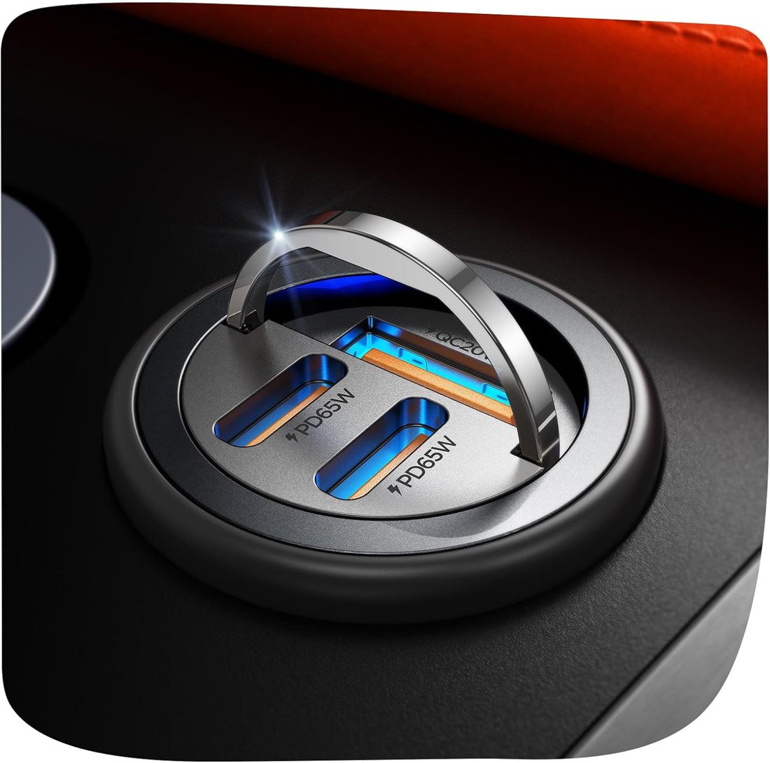 150W 3-Port USB C Car Charger
