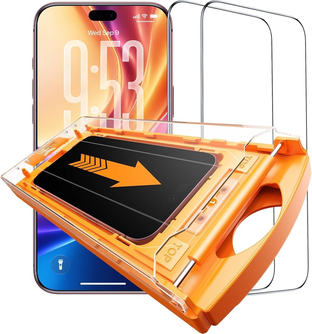 TOP 9H+ Glass for iPhone 18 Pro Max — 2-Pack